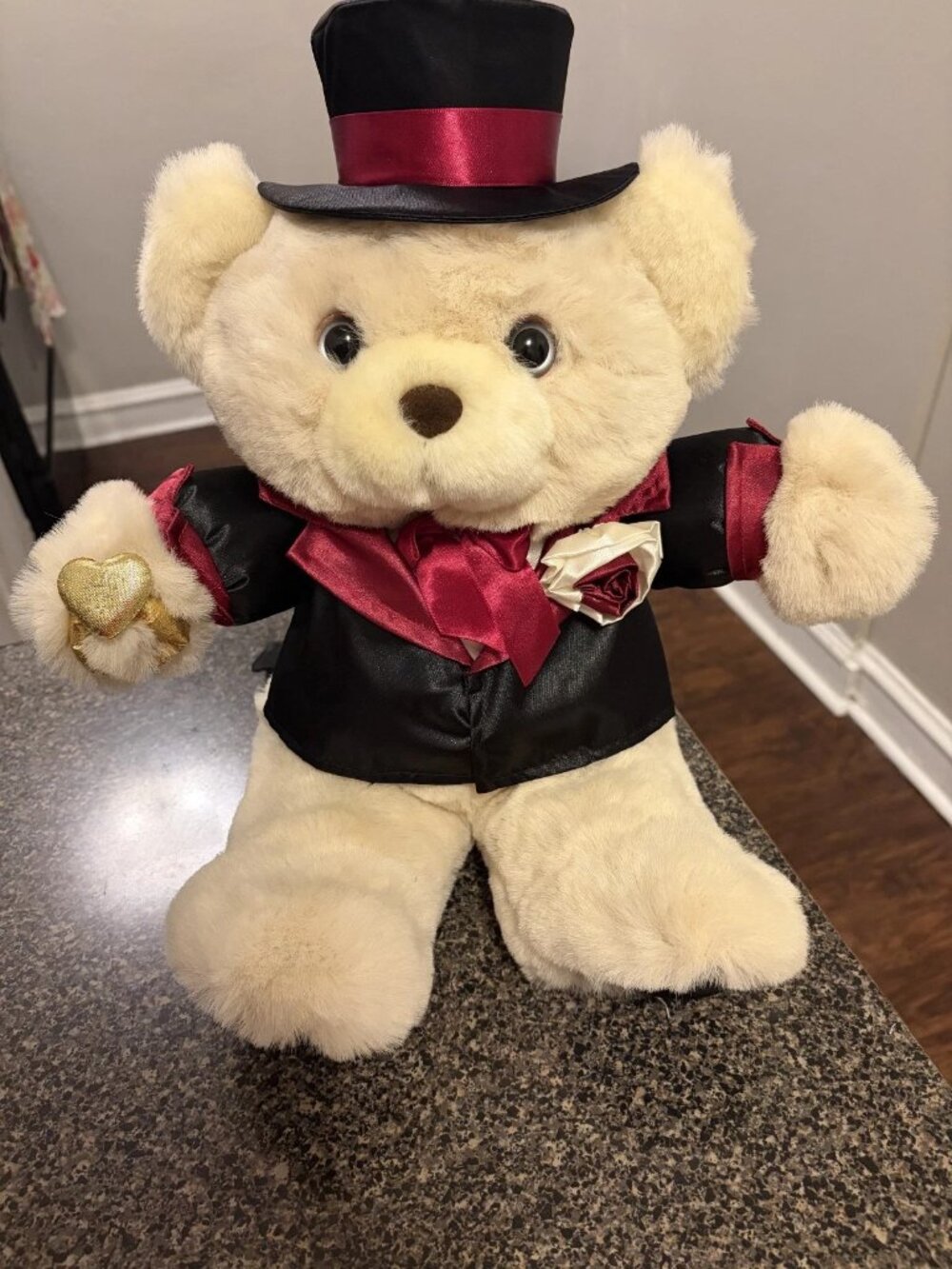 16" Vintage Teddy Precious "Groom " Bear Collectible | Dan Dee | Very Good Cond.